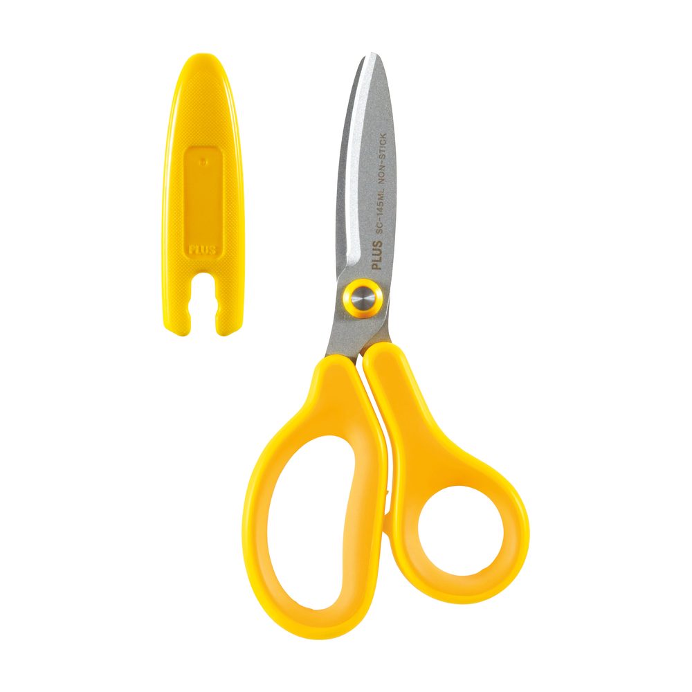 Forbici PLUS Curved Blade Scissors Kids per mancini giallo SC-145ML