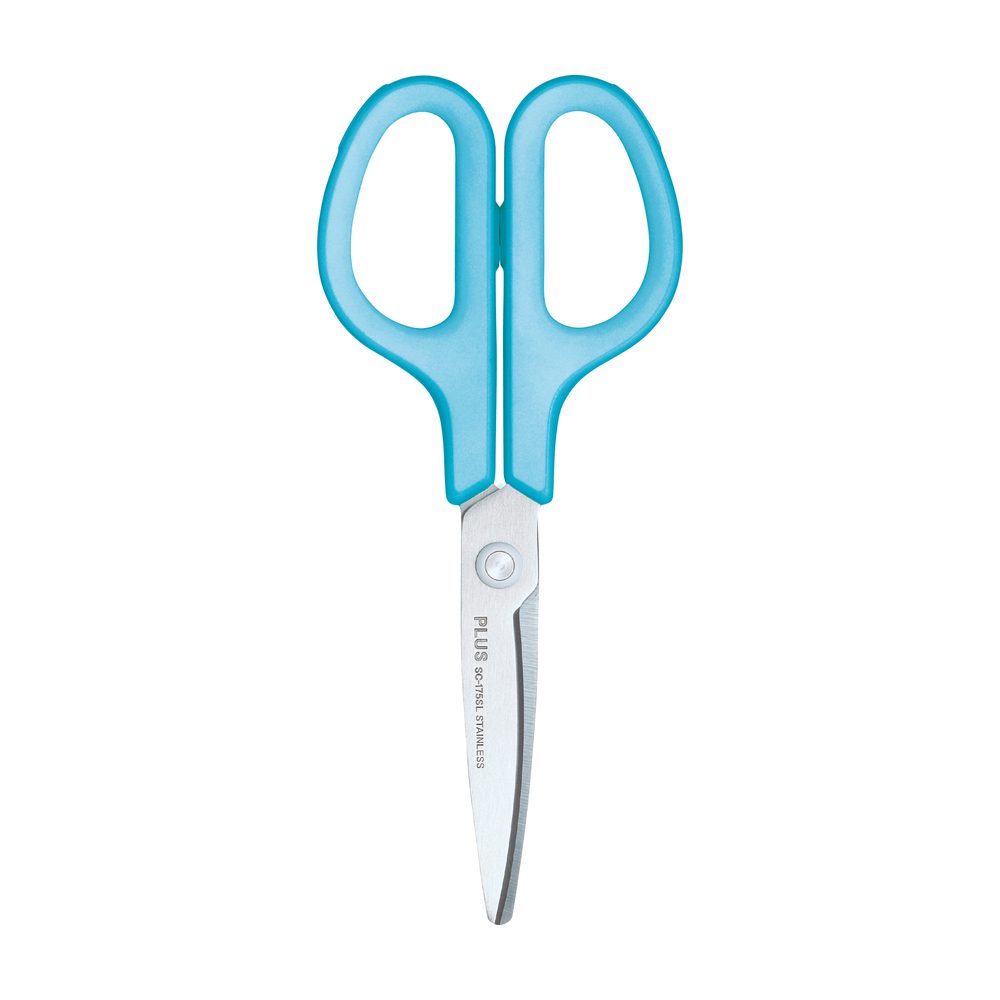 Forbici PLUS Curved Blade Scissors Smart per mancini blu SC-175SL