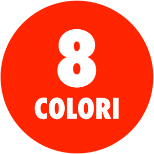 8 colori super brillanti